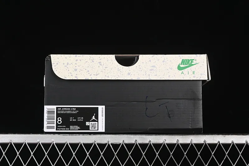 All categories Air Jordan Jordan series basketball shoes Air Jordan 4 Air Jordan 4 "Remastered" AJ4 Joe 4 black gray FQ7938-002